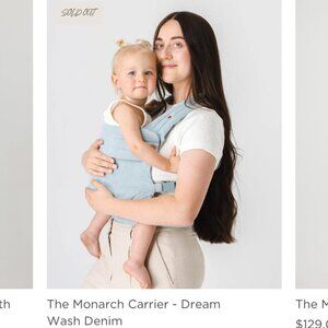 Brand New MABĒ Monarch Carrier - Dream Wash Denim (Wild bird) (Wildbird)